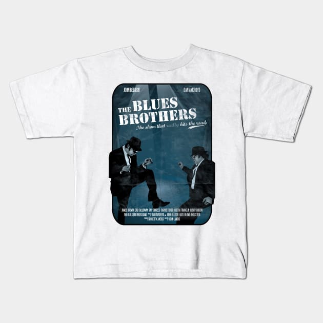 The Blues Brothers Kids T-Shirt by nannipierichristian